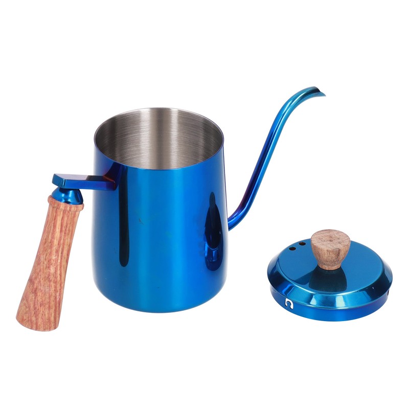 600ml Stainless Steel Manual Coffee Pot Long Narrow Spout Pour