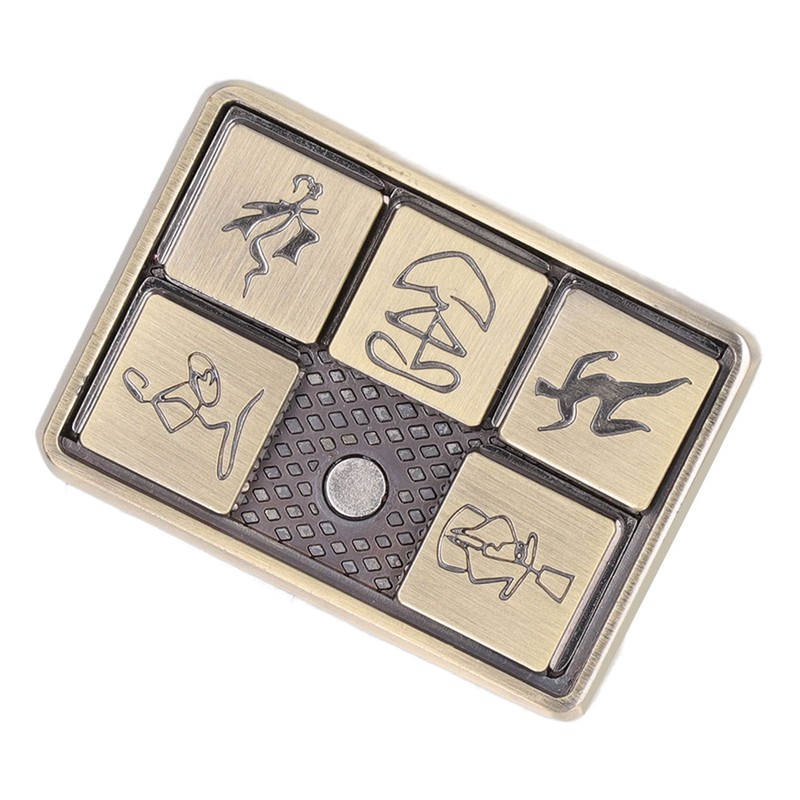 Metal Sliding Toy Special Patterns ​Relieve Stress Anxiety Fingertip Push