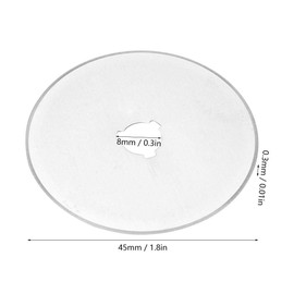 Rotary Cutter Blades, 10 Pieces SKS-7 Tungsten Steel Rotary Cutter Replacement Blades 60 mm for Sewing and Quilting