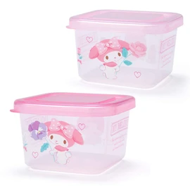 My Melody 747726 Mini Food Container (Storage Container), Set of 2