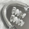 3+1 Clean Shimmer Handmade Nail Tips - Midi Long Oval