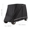 Happybuy 4 Passenger Golf Cart Cover, 600D Polyester, Universal Fit,