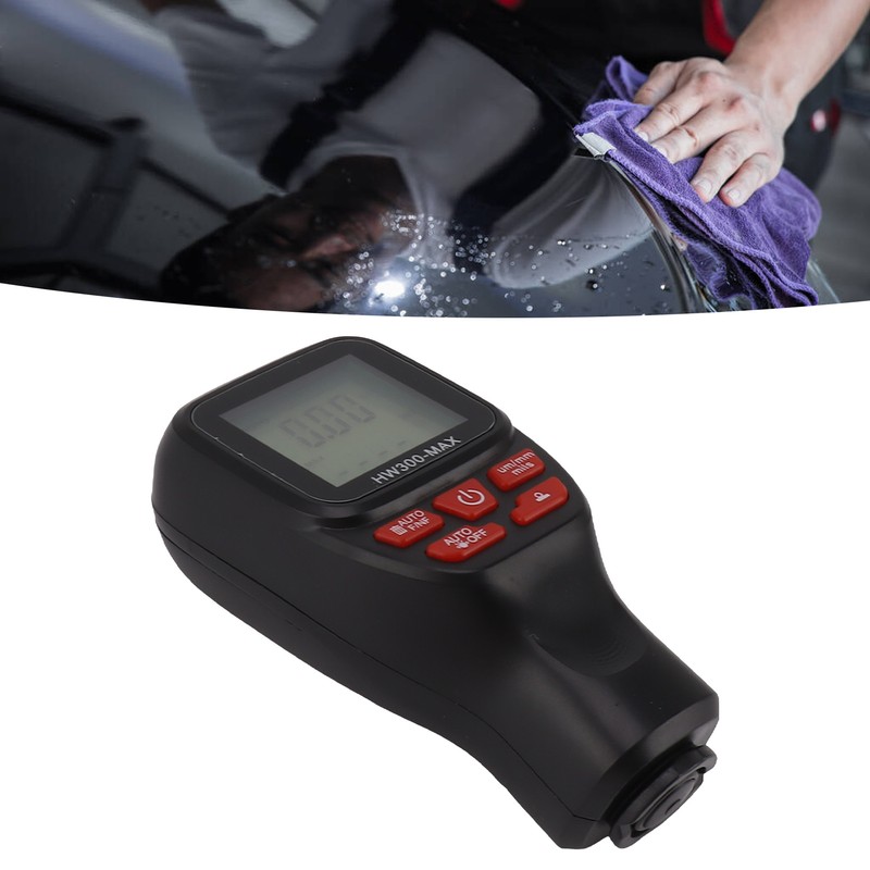 Paint Thickness Meter Gauge 0 To 2000UM Accuracy Auto Power