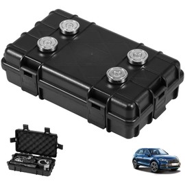 Abizarch Magnetic Key Box Under Car Vehicles, Hide A Key Magnetic Under Car Key Holder Spare Key Hider, Waterproof Hidden Key Holder Case for Outdoor Travel, Magnet Key Box Under Car