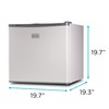 BLACK+DECKER 1.2 Cu. Ft. Compact Upright Freezer, Mini Deep Freeze
