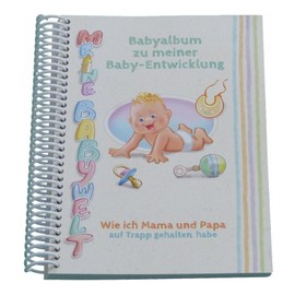Baby Album for My Baby Development - My Baby World in Baby Diary. Capture baby photos in the funny written baby diary as a reminder - also ideal as a baby gift
