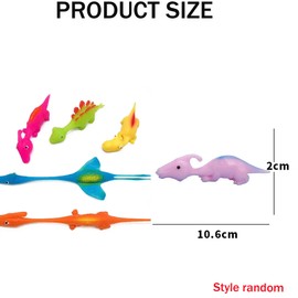 BAIYSFFG Slingshot Dinosaur Finger Toys,Stretchy Finger Flying Dinosaur Toys,Christmas Eve Box Stocking Fillers,Unisex Party Favours Goodie Bag Fillers,for Girls Boys (25PCS)
