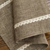 GLORY SEASON Linen Style Rustic Washable Placemats Set of 6,Woven