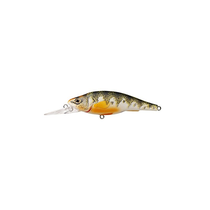 Livetarget Yellow Perch Crankbait, Medium, Metallic Gloss, 2-7/8"