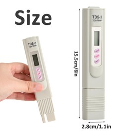 Water Quality Test Meter, LCD Digital TDS-3 Metres for Drinking Water Quality, Portable TDS/Temp Water Tester Pen Water Quality Test Tool for Drinking Water, Aquarium, Swimming Pool