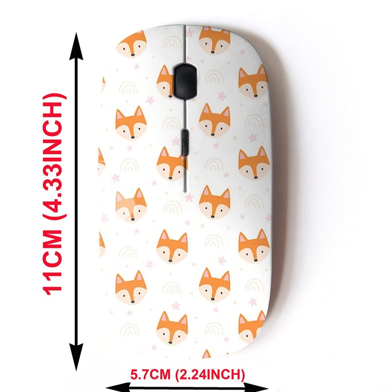 2.4G Wireless Mouse with Cute Pattern Design for All Laptops