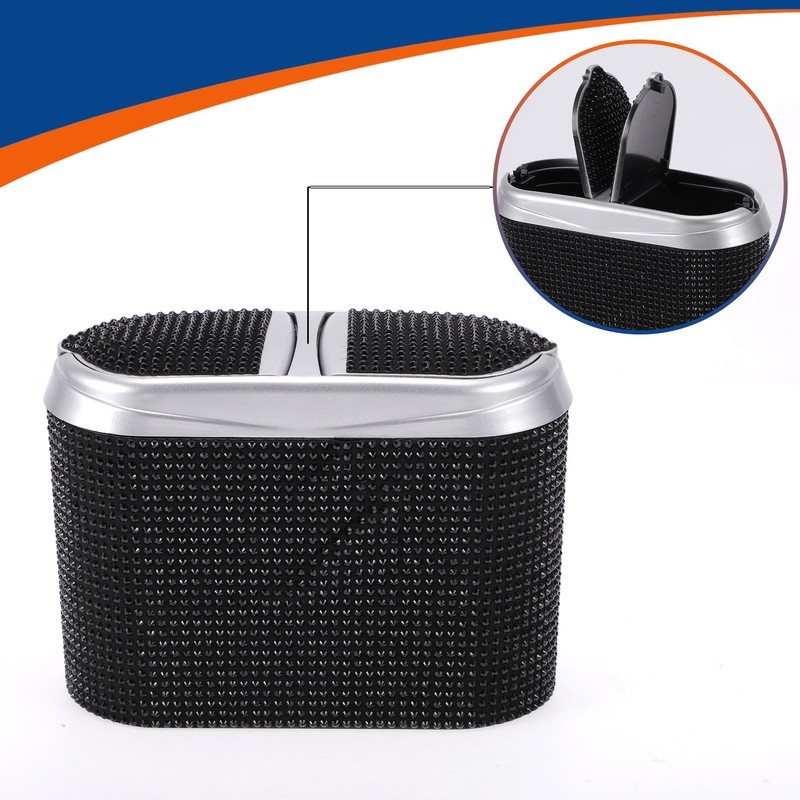 ACROPIX Car Trash Can Trash Bin Hanging 6.3" Length 2.8"