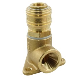 Fittingstore - Wall socket with compressed air coupling compressed air distributor made of brass NW 7.2 (G 3/8 inch (IG))