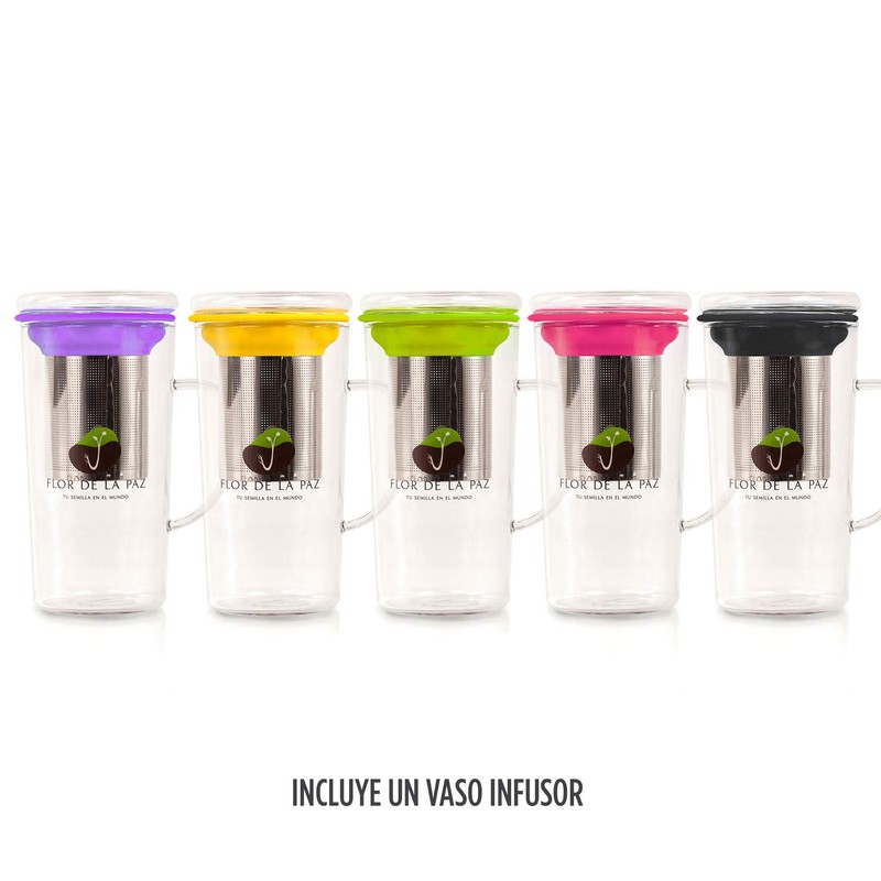 FLOR DE LA PAZ Kit de regalo con vaso infusor