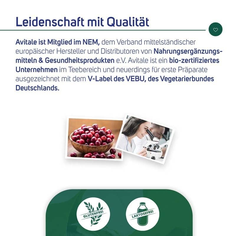 Avitale Cranberry Kapseln 400 mg, 100 Stück, 1er Pack (1