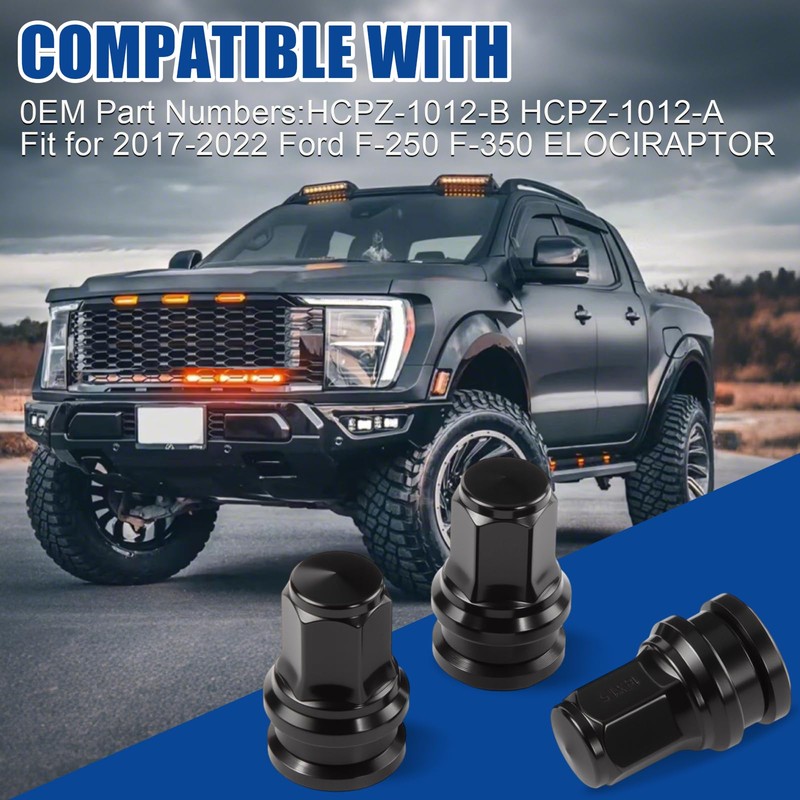 JiiinMiiin M14x1.5 32Pcs Black ONE-Piece Design OEM Lug Nuts Replace