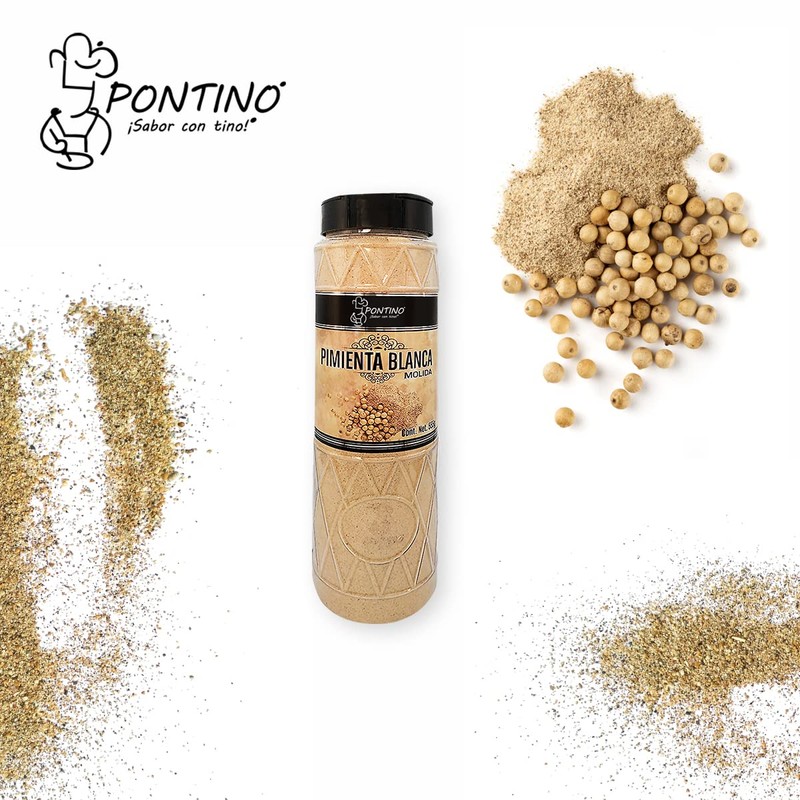 Pontino Pimienta Blanca Molida, 555 g