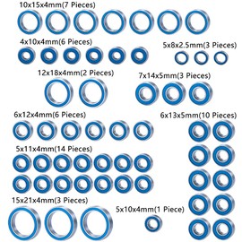 RCLIONS 1set/55pcs RC Car Bearing Kit Front&Rear Axle Carrier Kit for TRX6 1/10th RC Crawler Car Upgrades