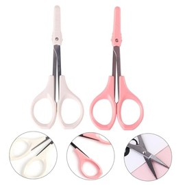 Stainless Steel Beauty Scissors Set Eyebrow Lash Trimmer Precision Cutting Compact for Travel
