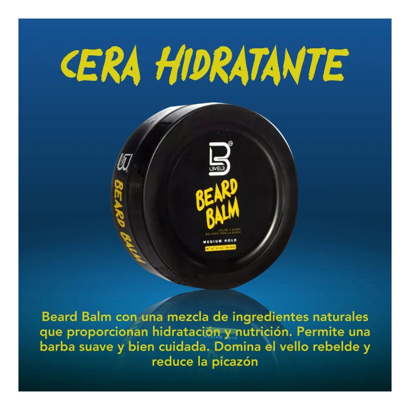 Cera Hidratante Para Barberia Level 3 Beard Balm 100 Ml
