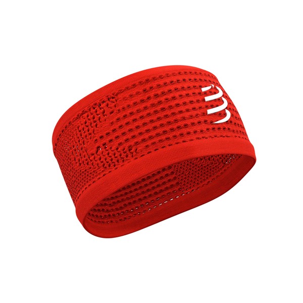 Compressport Headband on/Off Bandeau Running Adulte Unisexe, Rouge, Taille Unique