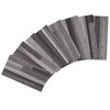 100-Pack Peel and Stick Backsplash Black Wood Tile Stickers Upgraded