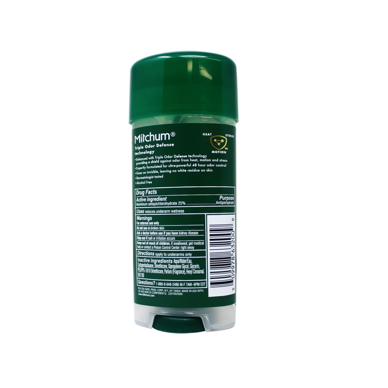 Mitchum Triple Odor Defense, 48 HR, Advanced Control Unscented Gel,