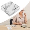 Marble Coasters for Drinks, 6PCS Square Marble White PU Leather