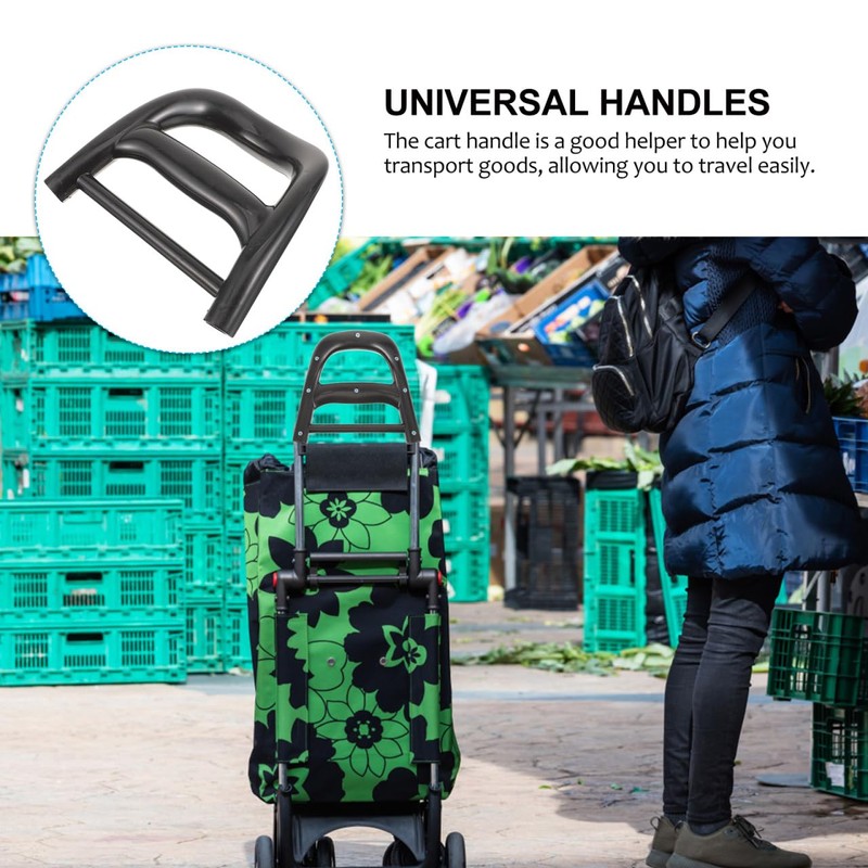 VILLFUL Replacement Handle for Shopping Trolleys and Trolleys, Robust and