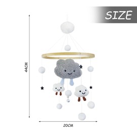 1 x Cloud Baby Wind Chime, Wind Chime Baby, Nativity Accessories, Baby Products, Nativity Toys, Baby Wall Decoration, Wind Chime Baby