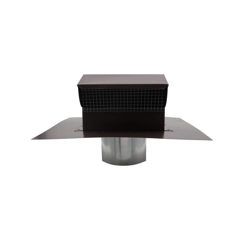 RDP Rooftop Exhaust Vent Cap with Damper and Bottom Extension