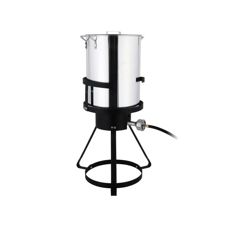 Outdoor Cookware Aluminum Fryer 13x32in Gas Stove Rack Tripod Stand