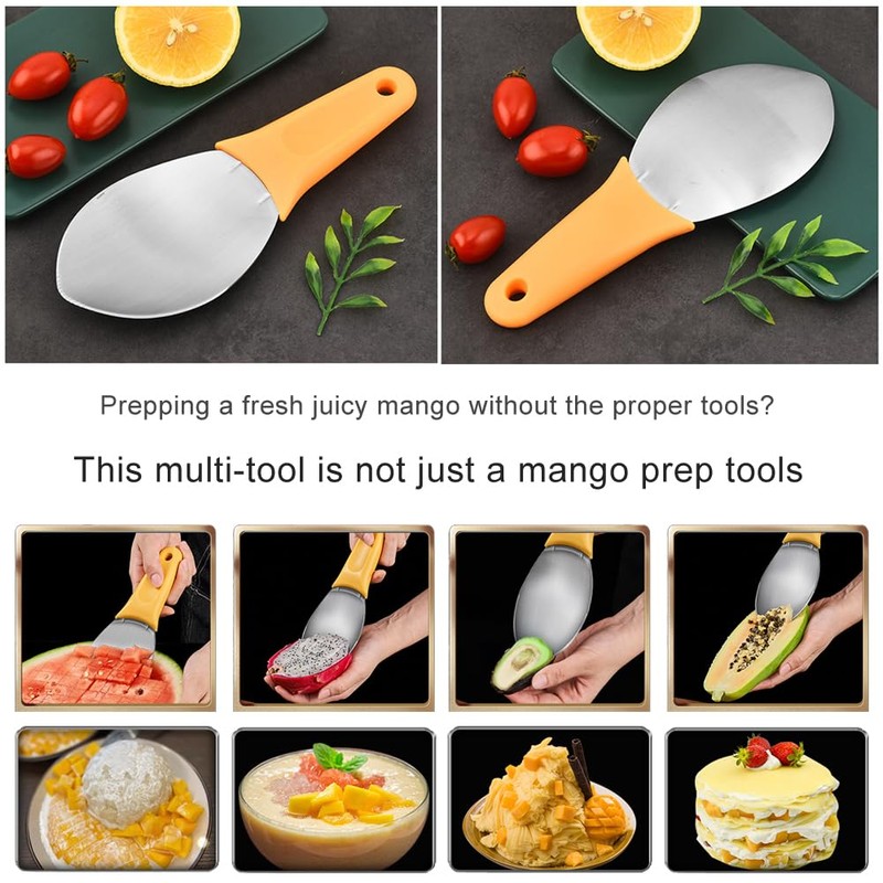 JOMIHONEY 2 Pcs Mango Slicer Cutting Tool, Watermelon Cutter Tool,