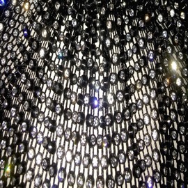 perfeclan Masquerade Mask Wrap Womens Hood for Music Festival Night Club Party Supplies, Black