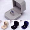 Velvet Finish Jewelry Box, Engagement Wedding Earrings Ring Pendant Display