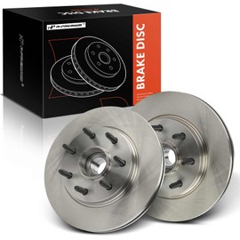 A-Premium 12.99 in (329.9 mm) Front Vented Disc Brake Rotors Compatible with Select Ford and Lincoln Models - F-150 F150 2004-2008, Mark LT 2006-2008, RWD, 2-PC Set