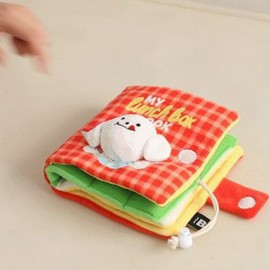 Ksrnsne Interactive Dog Toys, Cute Squeaking Books for Training Funny Feeding Squeaky Interactive Toys for Small Medium & Cats