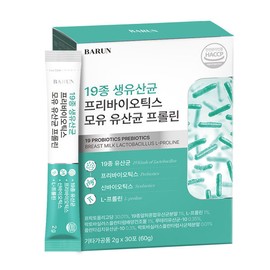 Barun 건강한약속바른 바른 속편하루 19종 생유산균 30포(1개월분) / 프리바이오틱스 락 Healthy Promise Barun Barun Sook Comfortable Day 19 Types of Live Probiotics 30 Sachets (1 Month Supply) / Prebiotics Lactobacillus