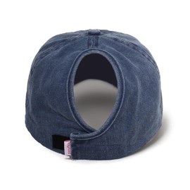 Ponyflo Womens Ponytail Baseball Cap - Ponytail & Active Hats for Women - Curly Hair Hat - WV Mountaineers