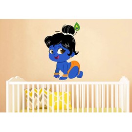 Wallstick Little Krishna Wallsticker (Vinyl 60 cm x 40 cm) (45-276)