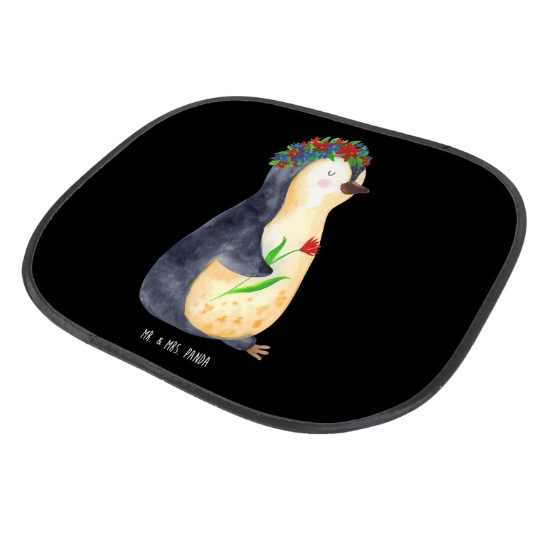 Mr. & Mrs. Panda Car Sun Shade Penguin Flowers Gift