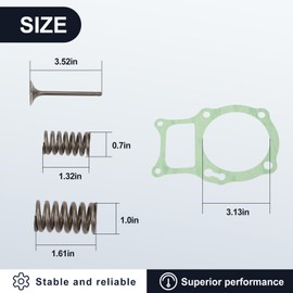 Intake & Exhaust Valve Seal Spring Kit Compatible with TRX250TE Recon 250 ES 2002-2023,TRX250TM Recon 250 2002-2023, TRX250EX Sportrax 2001-2008, TRX250X 2009-2023, Head Gasket Kit, 14711-HM8-A40