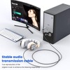 MOSWAG USB to 3.5mm TRRS Audio Jack Adapter with Microphone,