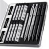 Four Candies 4PCS Metal Mechanical Pencils Set with Case, 0.5mm