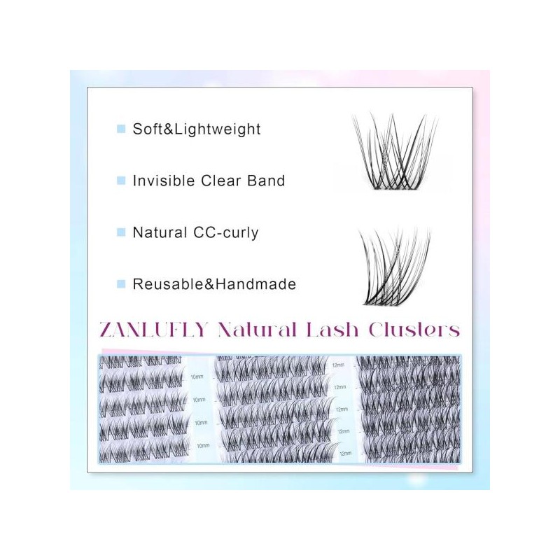 Lash Cluster Wispy 래쉬 클러스터 위스피 속눈썹 천연 CC-컬리 잔루플라이