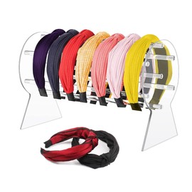 Umelee Headband Holder, Acrylic Headband Organiser, Headband Stand for Teenage Girls Women Gifts, Headband Organiser, Removable Storage Shelf for Headband, Chain, Bracelet, Necklace