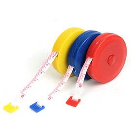 3pcs 1.5m 60inch Portable Soft Tape Measurement Sewing Tailor Ruler Push Button Retractable Tape Measure with Plasitc Cover for Clothing Measuring Children'S Height