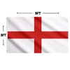 Second Ave England Flag 5ft X 3ft Large Double Sided