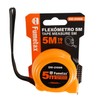 FUMETAX Flexómetro Contra impactos 5 m Cinta negra 18mm Tarjeta