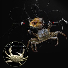 Crab Catcher, Portable Crayfish Catching Tool, Lightweight Minnow Trap Fishing Crab Crawfish Shrimp Catching Net for Camping